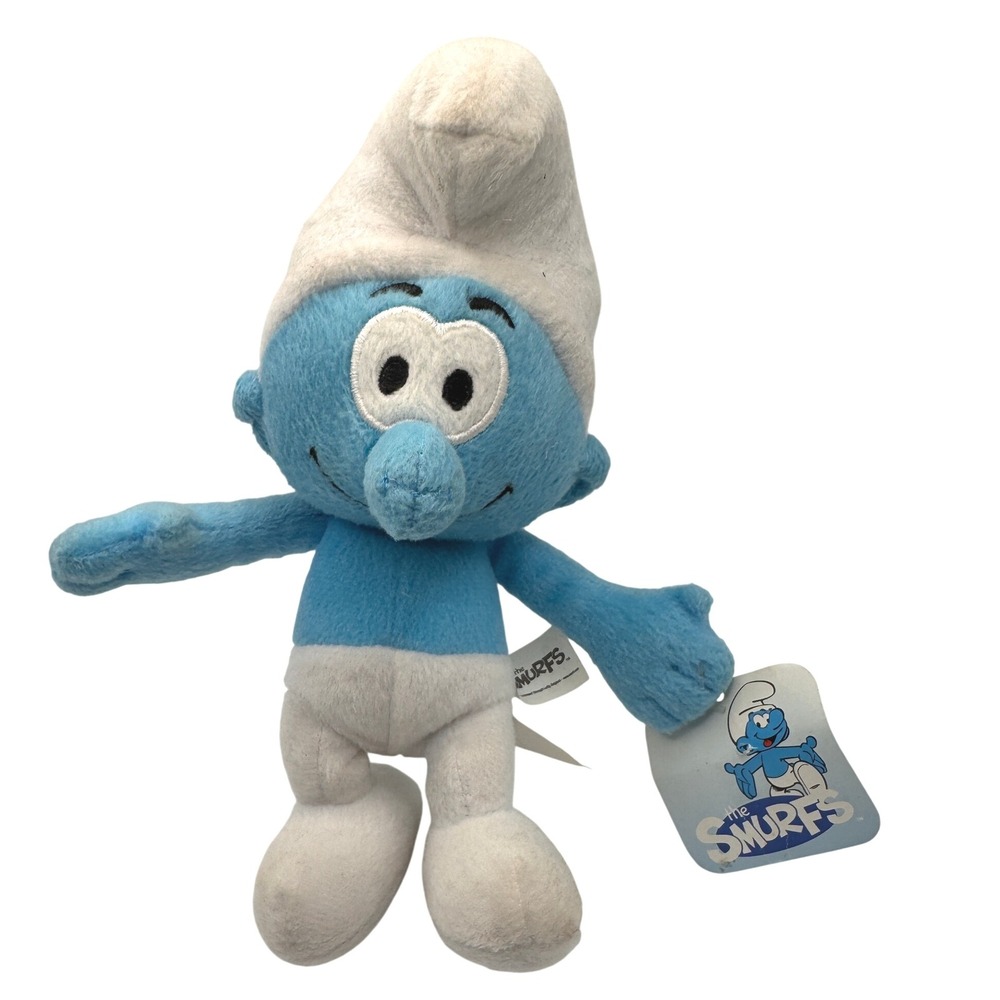 Nanco The Smurfs Plush‎ Toy Stuffed Animal Figure 8" With Tags 2010 NWT